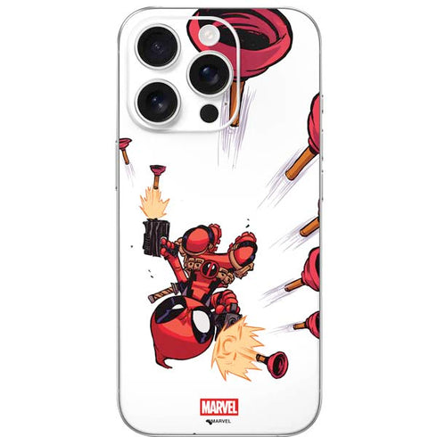 Marvel Deadpool Babypool Shooting iPhone 16 Pro Skin